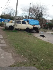 4 vehiculos abandonados en via publica