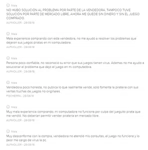 Exclusión de reclamos hechos por cuentas falsas