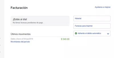 Bonificación de saldo a favor