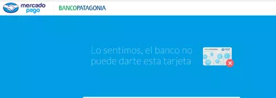 Lo sentimos, el banco no puede darte esta tarjeta
