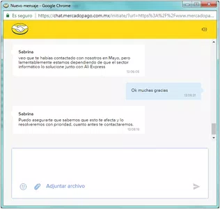 Problema de reembolso con mercadopago