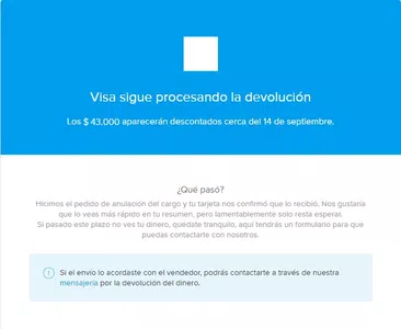 Devolución de dinero