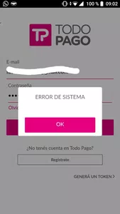 Error de sistema