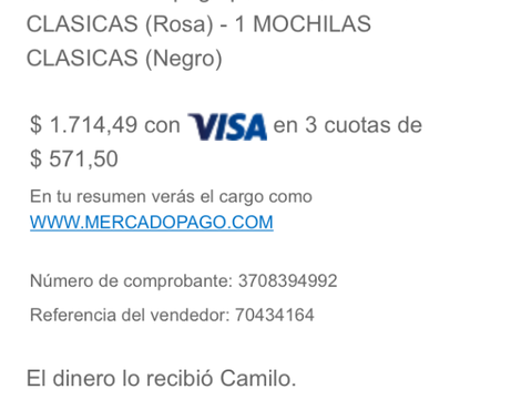 Que me den las mochilas con el logo de viral o me reembolsen el dinero!!
