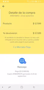 La devolucion del dinero