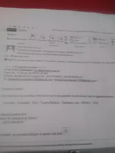 Devolucion del dinero