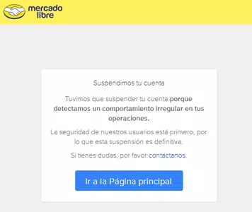 Cuenta inabilitada por error de sistema