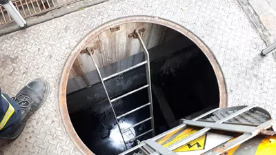 Inundacion de camara de edenor en primer subsuelo de un edificio privado