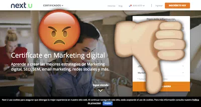 Next u me bombardea con 3 llamadas al día