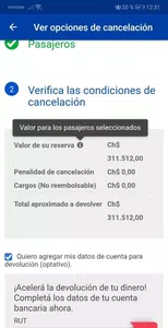 Reembolso de cancelación de vuelo
