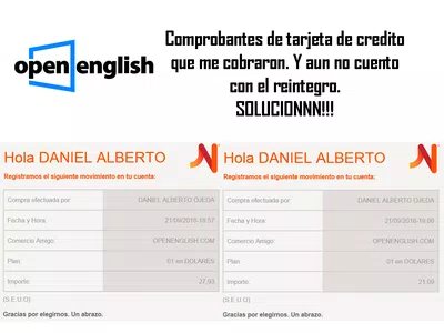 Solicitud de reembolso de curso cancelado