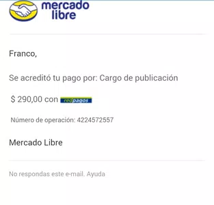Publicación de un vehículo