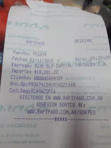 Reintegro de dinero