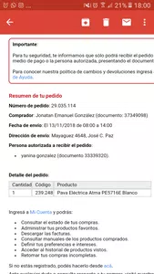 Devolución de compra online