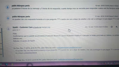 Quiero mi producto o mi dinero