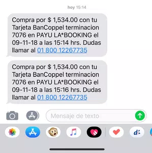 Explicación de doble cargo sin reservación de una habitación