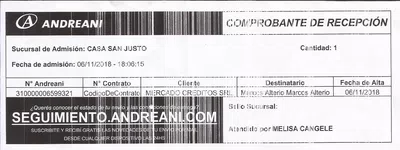 Problemas con mercado envio