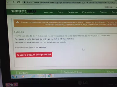Necesito las fotos que abone y nunca me entregaron !!!