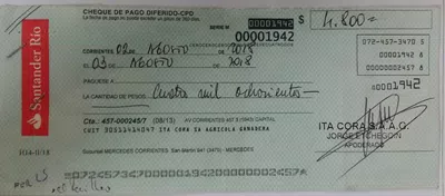 Cheque sin fondos