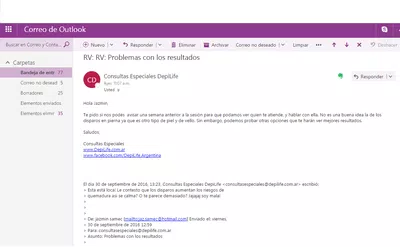 Depilife me esta mintiendo, y me lo envía por mail!
