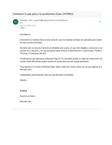 Ml suspende mi cuenta sin razon , y encima no se hacen responsables