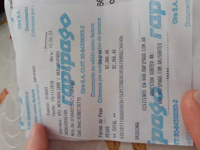 Acreditación de pago