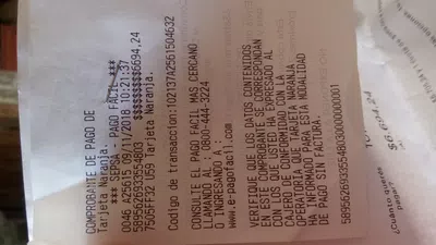 Informar un pago