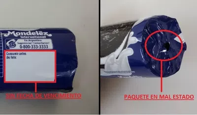 Diarrea por comer una galletita oreo que no tenía fecha de vencimiento impresa