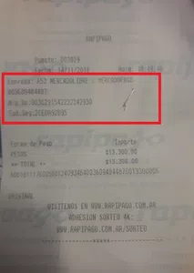 Estafa-conocer titularidad de empresa en mercado libre-pago