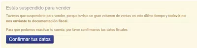 Por error me suspendieron para vender