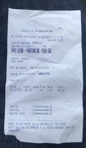 Devolución de dinero y que saquen de línea a esta persona
