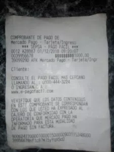 Necesito que me acrediten el depósito