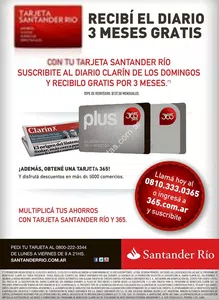 Estafa telefónica clarin 365 / santender rio