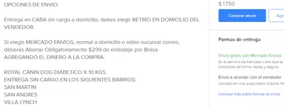 Envío gratis es una mentira, te cobran igual los vendedores