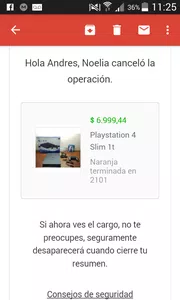 Que la plata se devuelva menos $700 que use para pagar algo