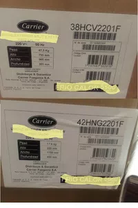 Cambio de unidad interior aa split por error de entrega