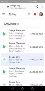 Reembolso de mis débitos de google ea