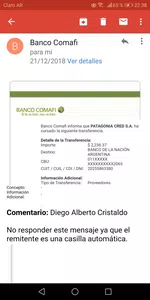 Devolución de dinero