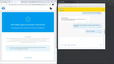 Visa débito sigue procesando la devolución
