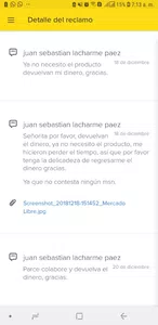 Necesito, que el vendedor me responda