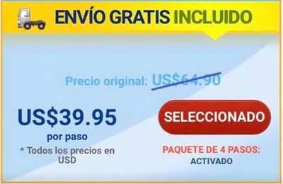 Publicidad engañosa ofrecen producto a 39.95  dolares y terminan cobrando 183.77