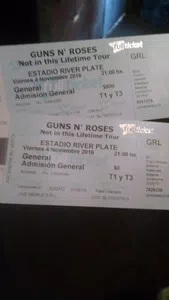 Entradas guns roses