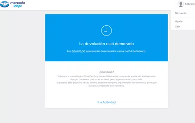 Necesito la devolución!