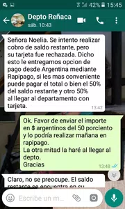 Pague adelanto a despegar y el 50 porciento al hospedaje y este anulo mi reserva