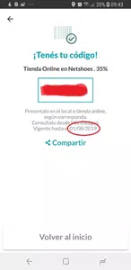 Realizar la compra con el descuento del 35%