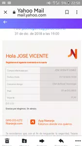 Desconocimiento de compra