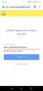 No puedo acceder a mi cuenta de mercado libre