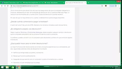 Quiero q mercado libre se haga cargo