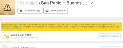 El pago de pasaje no se acredita