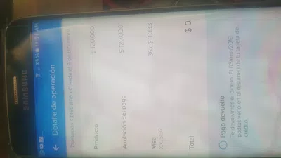 Devolucion del dinero